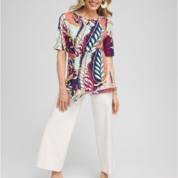 Chico’s Touch Of Cool™ Abstract Draped Tunic - Picture 9 of 12